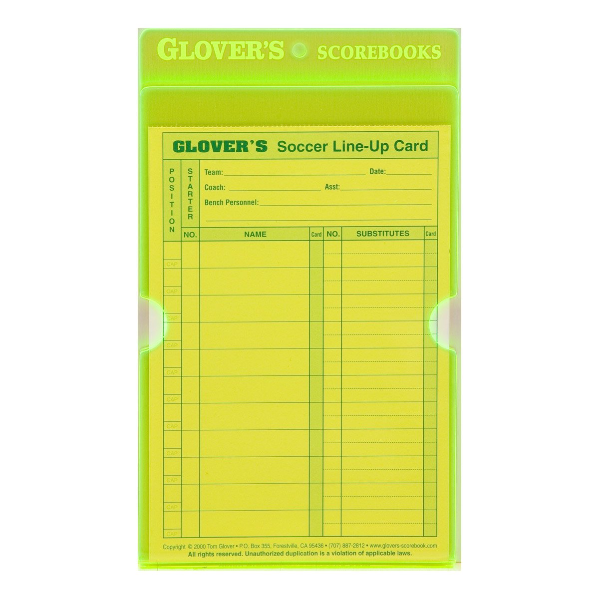 Glover's Scorebooks Acrylic Line-Up Card Holder - Durable Baseball & Softball Lineup Card Display for Coaches & Umpires - Perfect for Dugouts, Scoreboards & Game Day Organization
