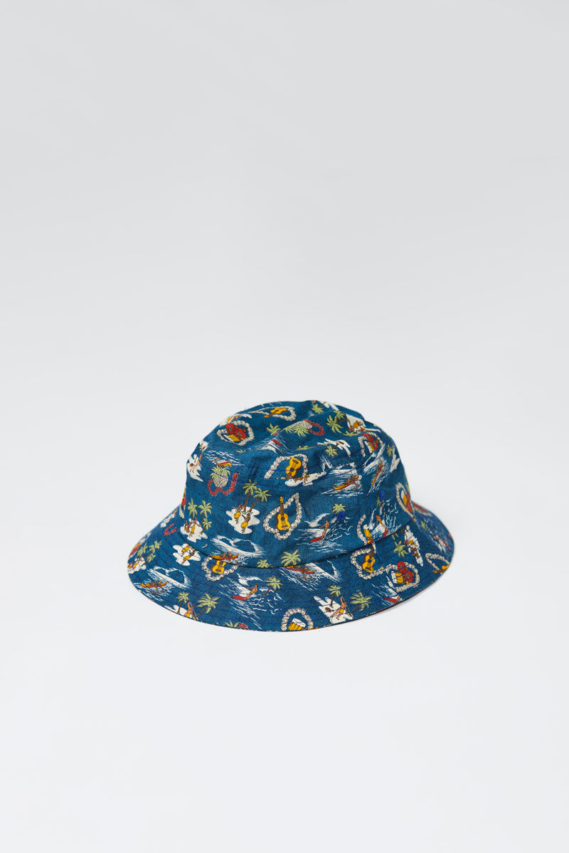 Lite Year Hawaiian Bucket Hat - Royal Blue Sun Hat for Men & Women | Beach Vacation, Summer Outdoor, Surfing, Fishing, Travel Accessories