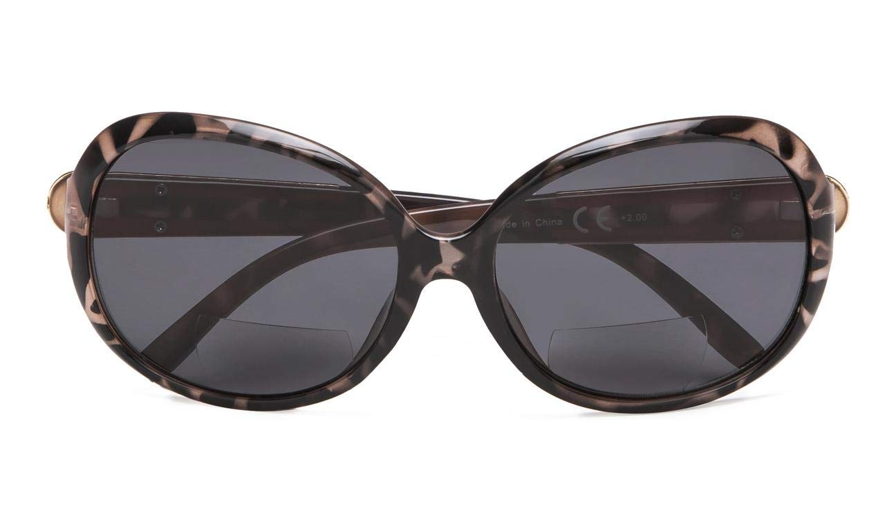 Eyekepper Women's Bifocal Sunglasses with +3.00 Reading Magnification & Oversized UV Protection Lenses (Tortoise Shell) - Perfect for Reading Outdoors, Driving, and Fashion Accessories