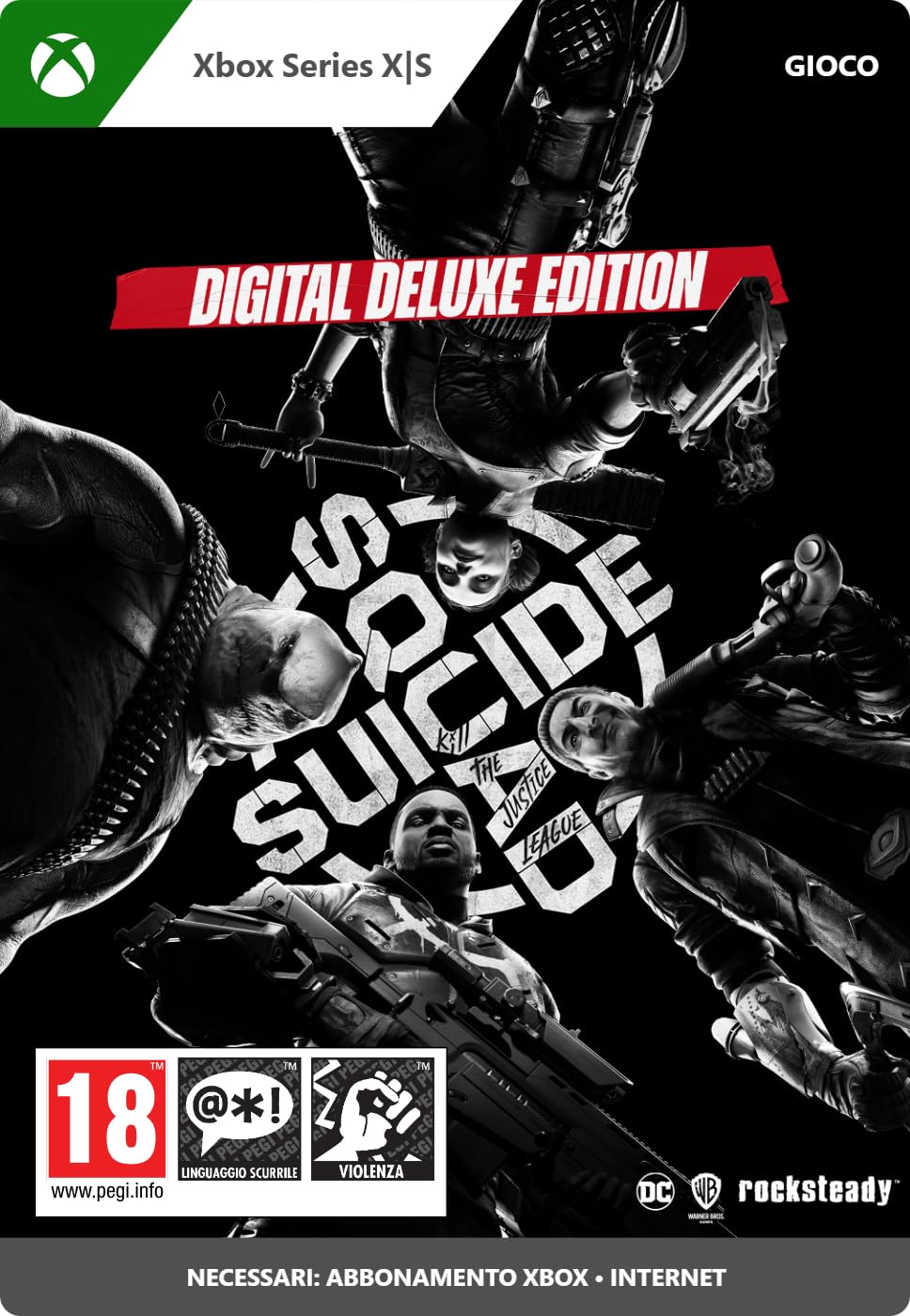 Suicide Squad: Kill the Justice League - Digital Deluxe Edition | Xbox Series X|S Download Code - Action-Packed Superhero Game for Epic Battles & Multiplayer Adventures