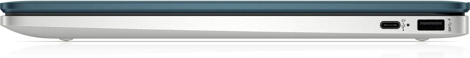 HP Chromebook 14a-na0062tg 14-inch HD Laptop - Intel Pentium Silver N5030, 4GB RAM, 128GB eMMC, Chrome OS - WiFi, Bluetooth, Webcam - Forest Teal (Renewed) | Perfect for Remote Work, Online Learning & Web Browsing