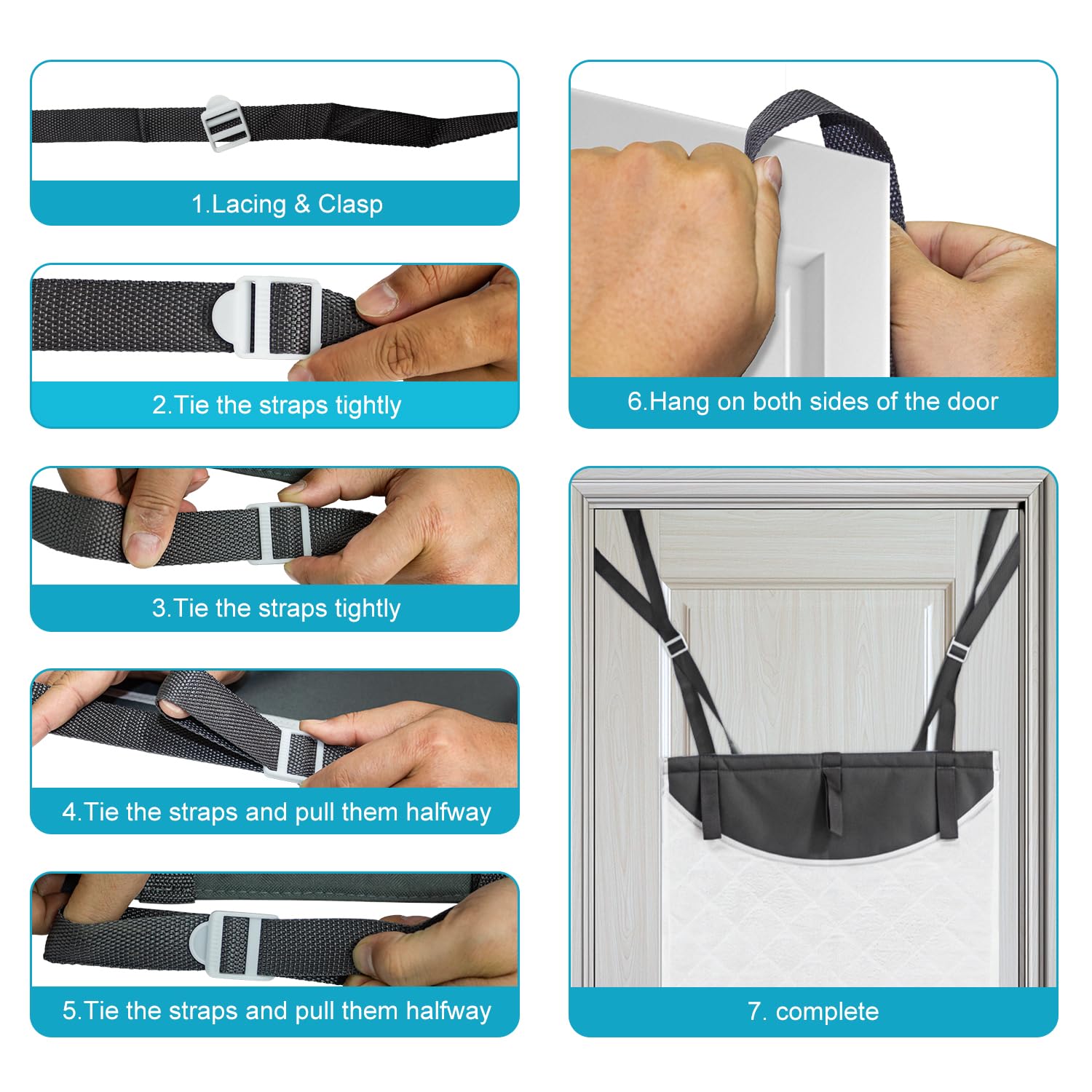 Over The Door Steaming Press Pad with Gloves - Handheld Steamer Accessory, Ironing Board Replacement & Vertical Steamboard Press Pad - Portable Travel Ironing Mat for Clothes - Perfect for Home, Hotel & On-The-Go Garment Care