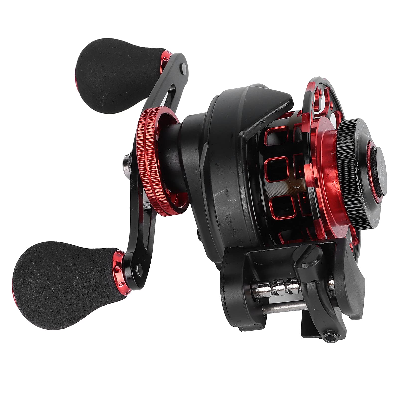 Pinsofy Digital Fishing Reel with LCD Display - Rechargeable Left Hand Retrieve Slow Motion Counting Reel for Raft, Kayak & Boat Fishing | Perfect for Freshwater & Saltwater Anglers