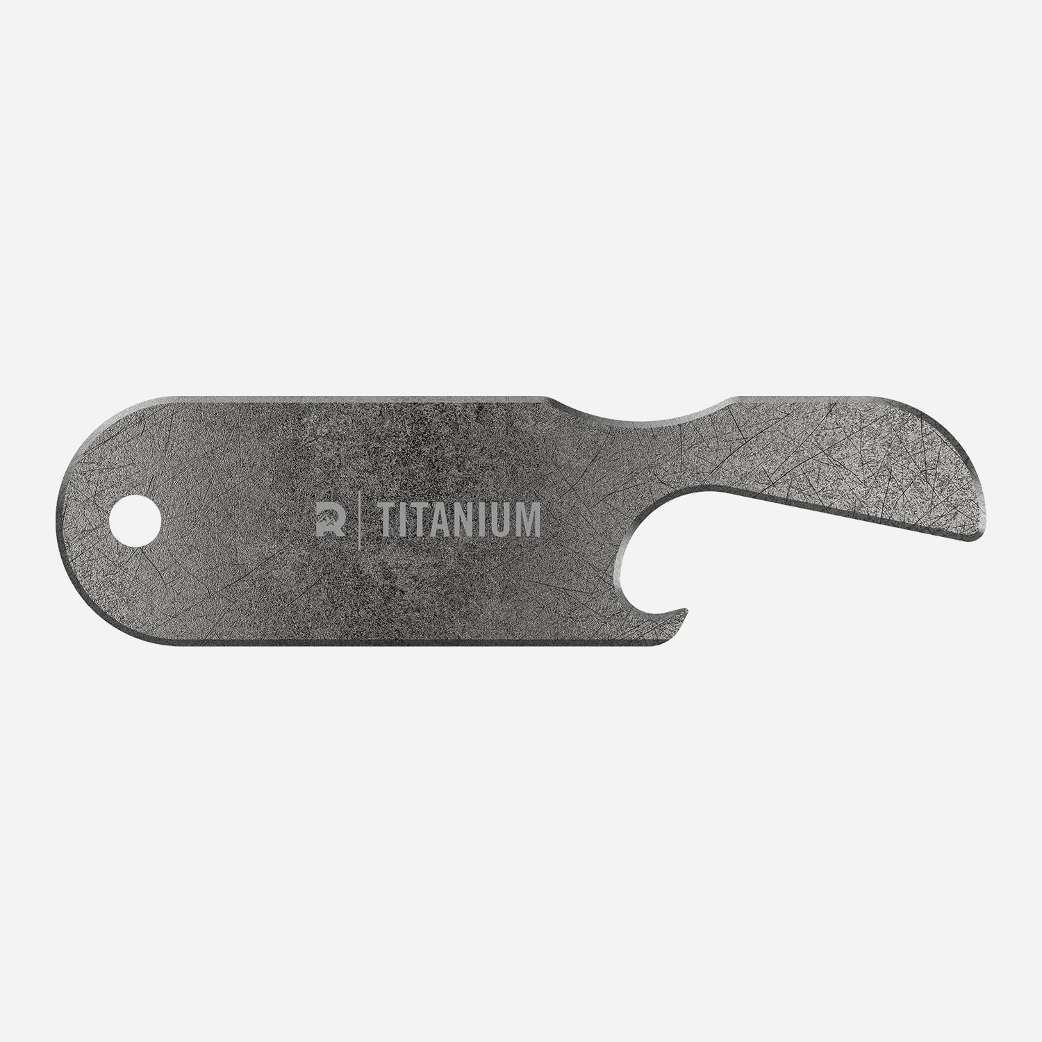 Premium Ridge Keycase Bottle Opener - Stonewashed Titanium Multi-Tool for Keys, Wallet & Outdoor Adventures | Compact EDC Gear for Camping, Hiking & Travel Accessories