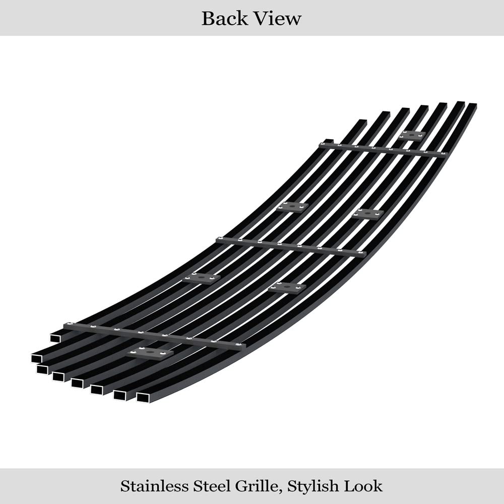 APS Compatible with Chevy Cobalt 2005-2010 SS Sport Lower Bumper Stainless Steel SS Black Billet Front Grill Grille Insert C65753H - Upgrade Your Ride's Style & Protection for Street & Show Cars