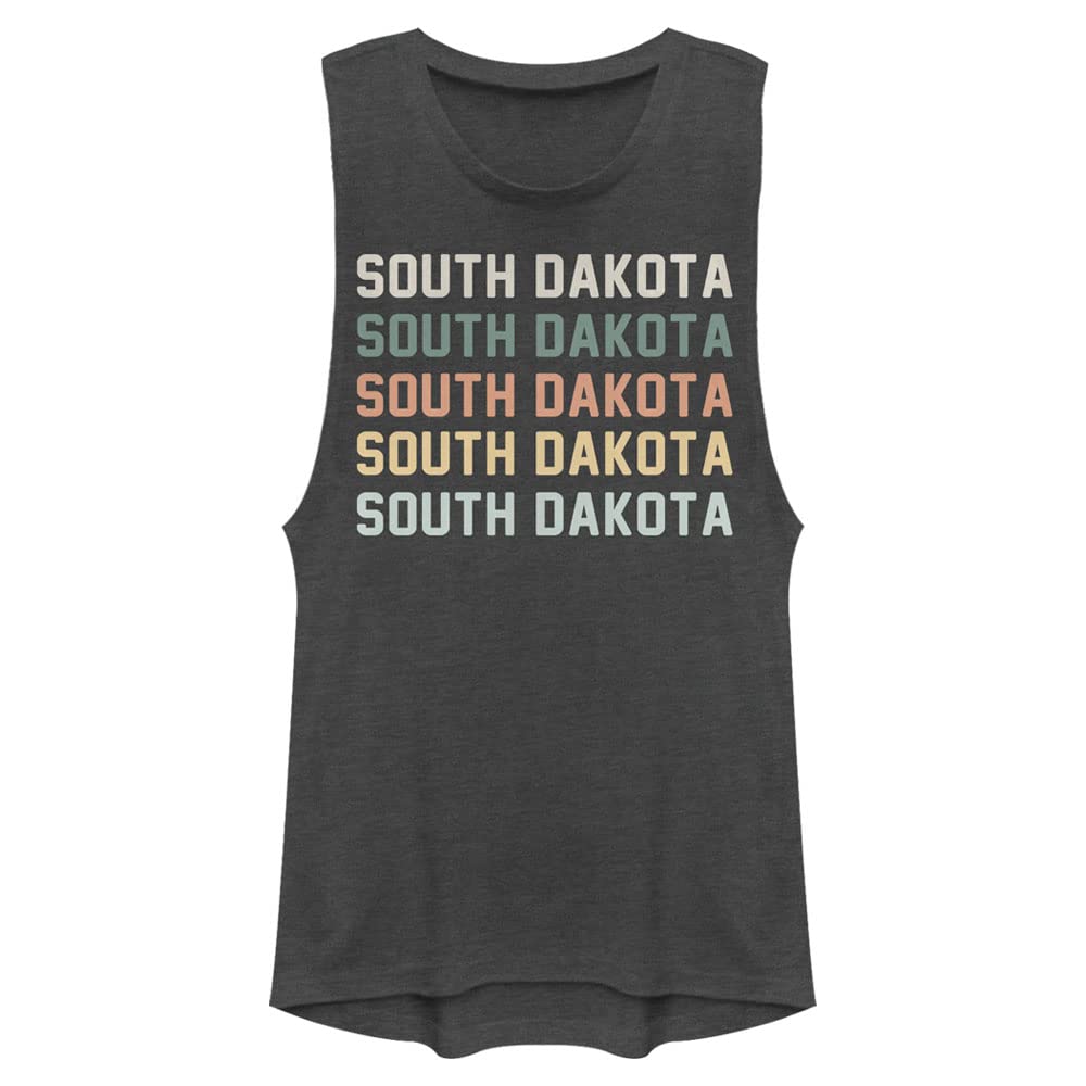 Stack South Dakota Women's Muscle Tank - Gym & Summer Wear