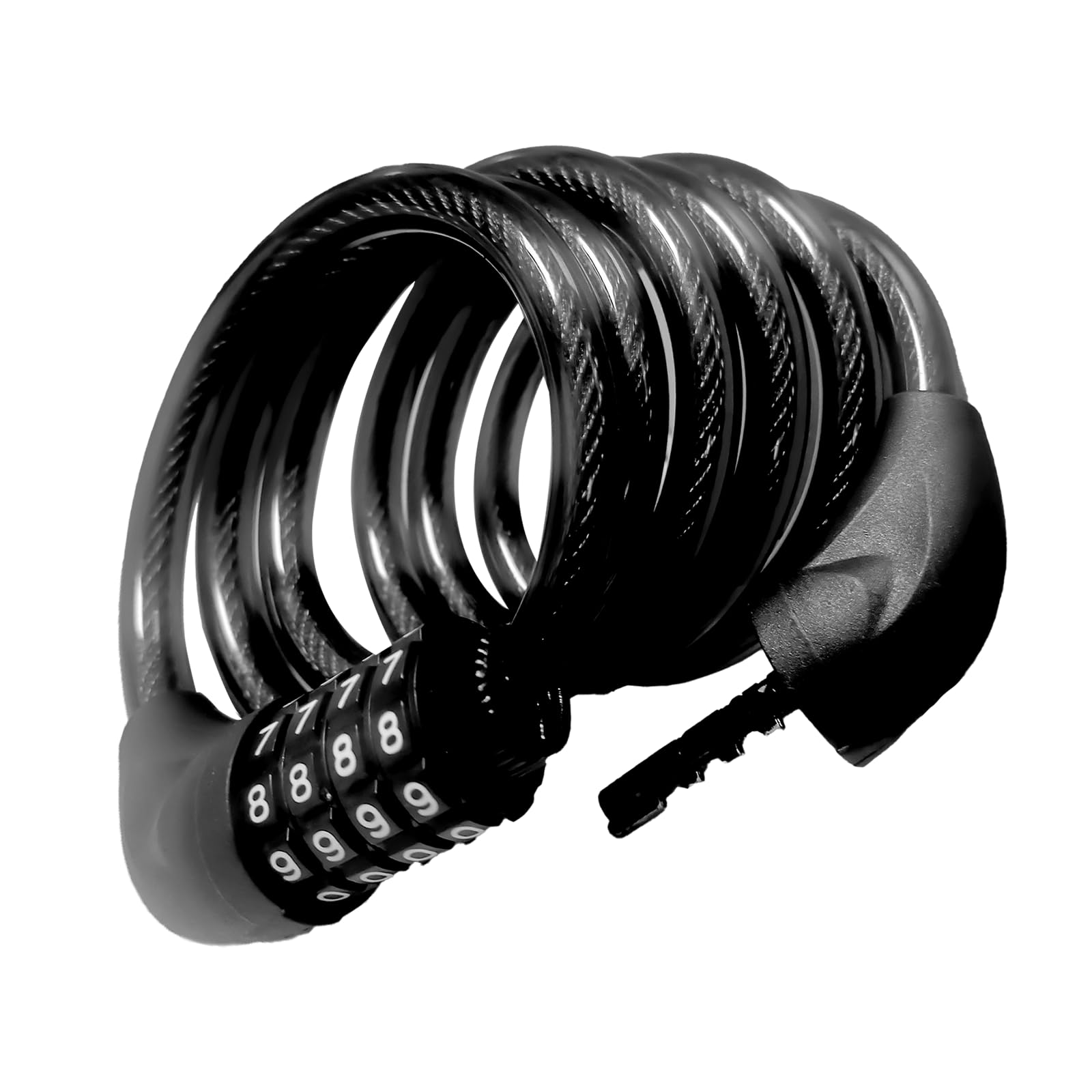 **4 Feet & 6 Feet Bike Cable Lock - Heavy Duty Combination Bike Lock for Bicycles, Scooters & Motorcycles - Secure Outdoor & Indoor Use**