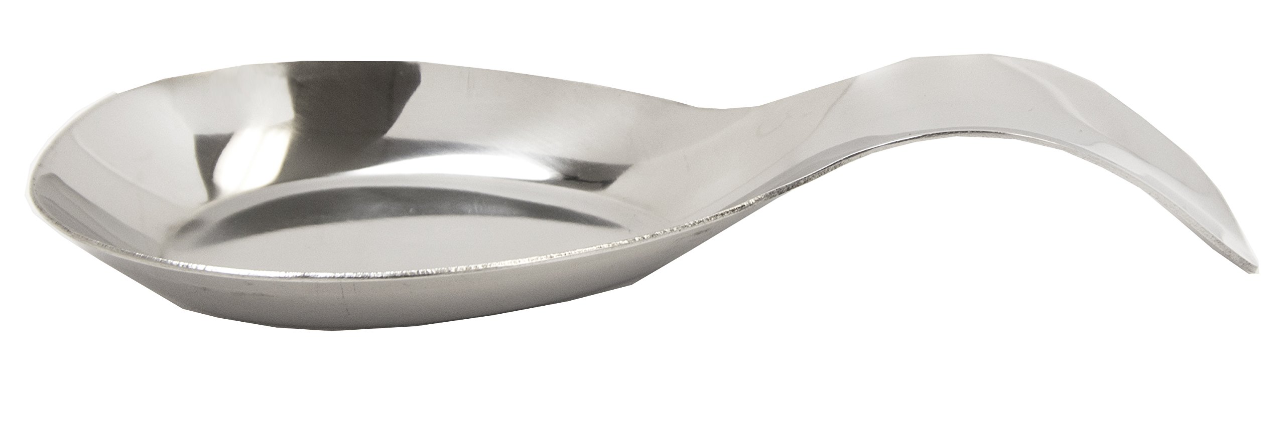 Stainless Steel Spoon Rest for Kitchen - Dishwasher Safe Utensil Holder - Perfect for Cooking, Serving & Organizing - Silver