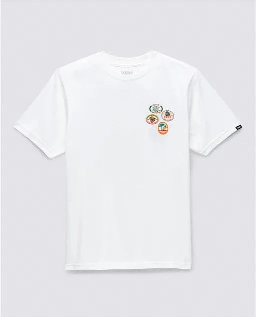 Vans Youth Fresh Pear Graphic T-Shirt - White | Soft Cotton Tee for Boys & Girls | Casual Wear, School Outfits & Everyday Style