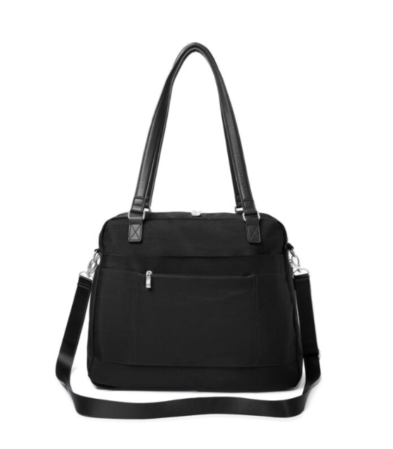 Baggallini Expandable Laptop Tote Bag with RFID Protection & Phone Wristlet - Perfect for Business Travel, Overnight Trips & Work Commute
