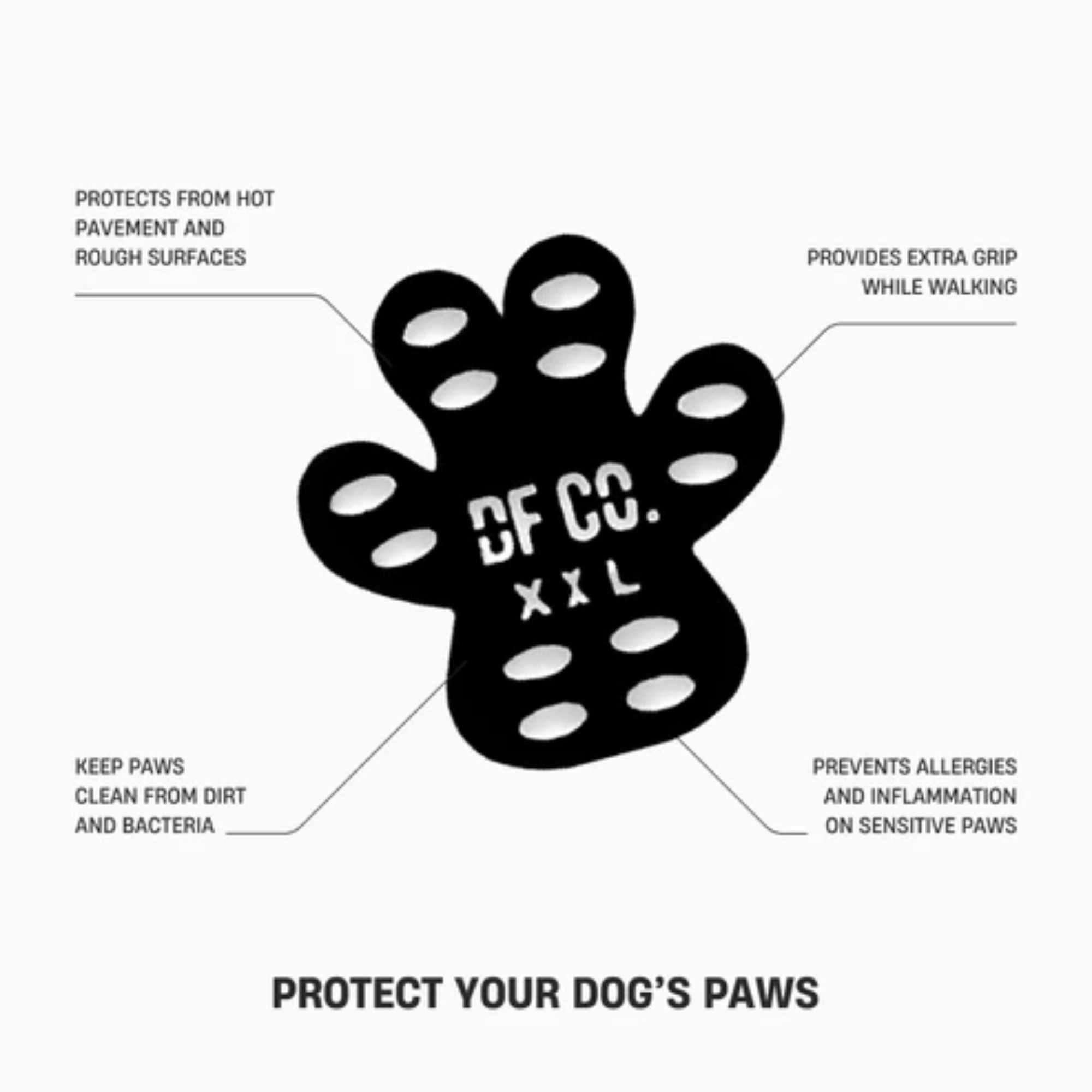 Dog Paw Protector Boots - Waterproof & Anti-Slip Dog Shoes for Outdoor Hiking, Walking on Hot Pavement & Snow - Protective Gear for Small Medium Large Dogs