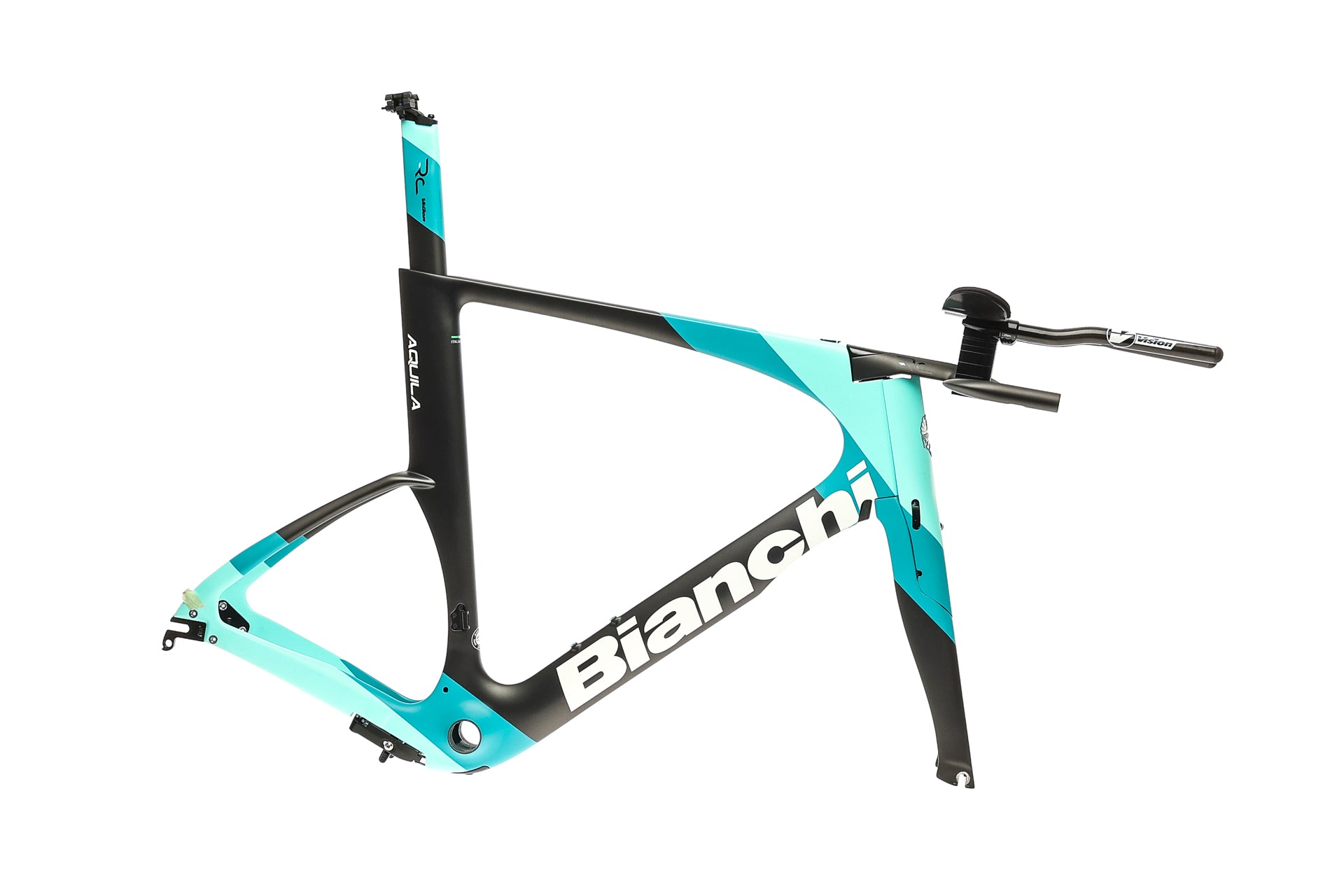 Bianchi Aquila CV Large Frameset 2023 - Premium Carbon Road Bike Frame for Competitive Cycling & Endurance Races | Perfect for Road Racing, Triathlons & Long-Distance Training