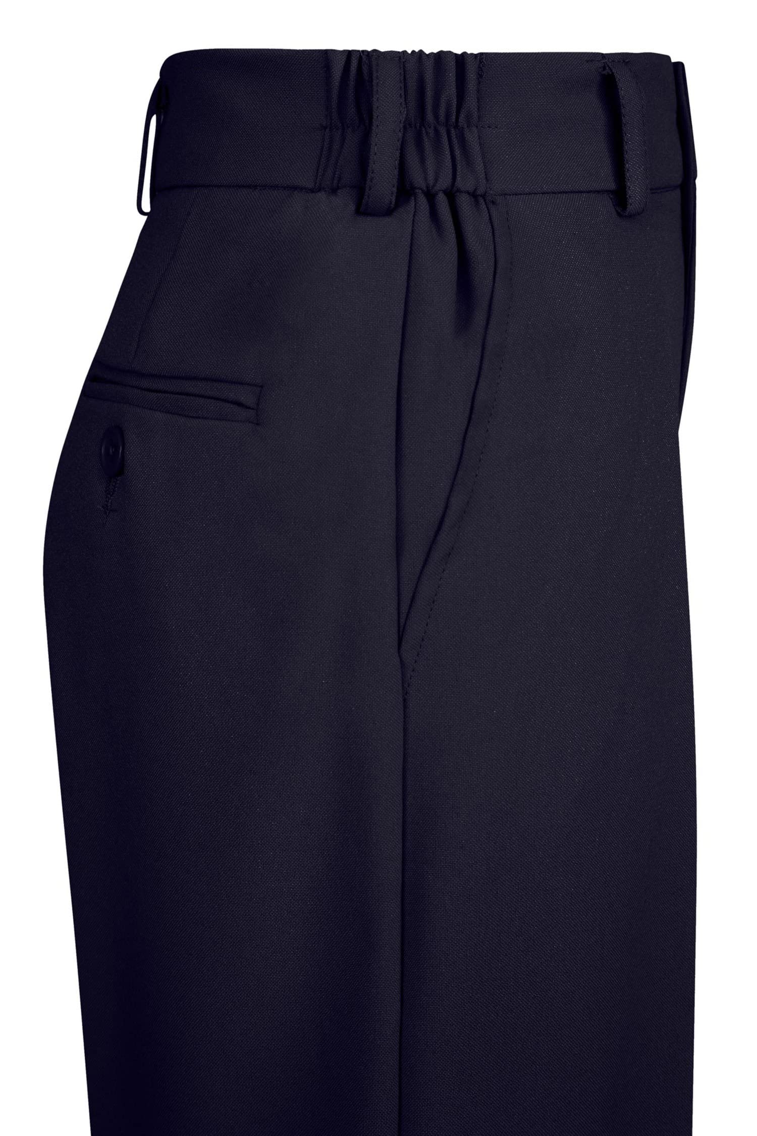Boys' 6-Piece Formal Dress Set - Black Dress Shirt & Navy Dress Pants with Tie, Bow Tie, Handkerchief & Belt - Size 8 - Perfect for Weddings, Church, School Photos & Special Occasions