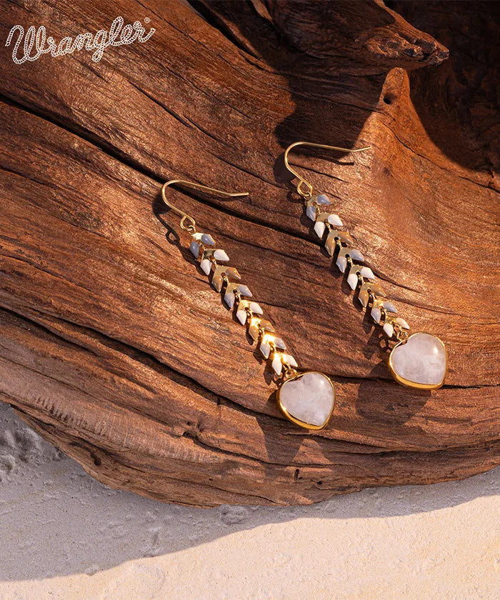 Wrangler Demeter's Heart Necklace and Earrings Set - Sterling Silver Greek Goddess Jewelry for Women - Perfect for Valentine's Day, Anniversary, and Romantic Date Nights