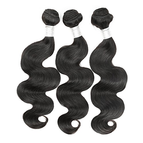 100% Real Malaysian Virgin Human Hair Extensions - 3 Bundles Body Wave (18
