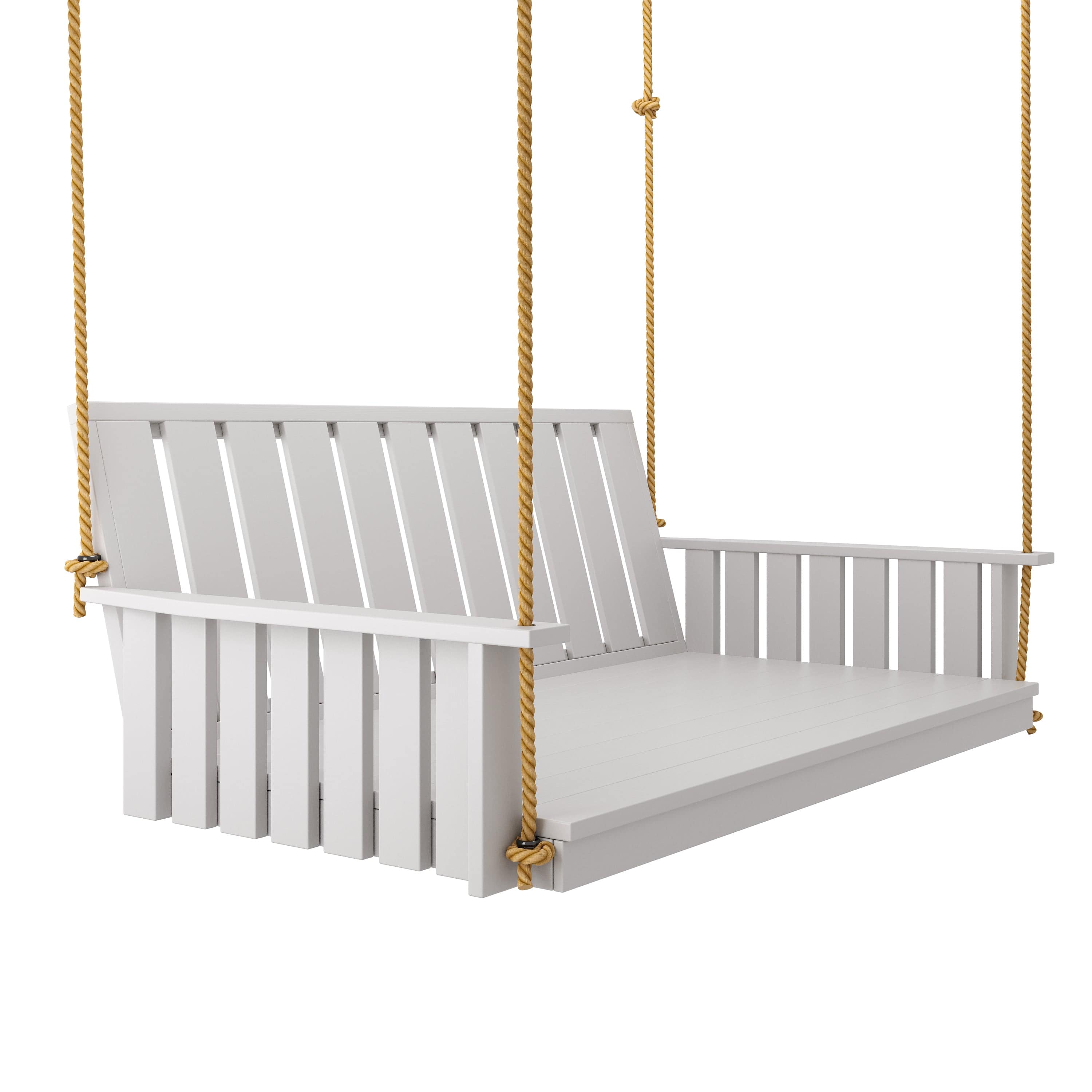 Keystone Amish Co. Twin The Weston Porch Swing Bed - Outdoor Hanging Daybed for Patio, Garden & Backyard Relaxation