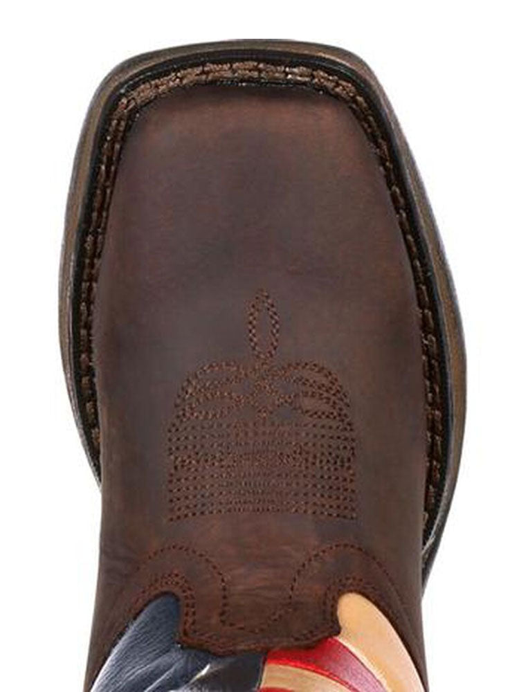Durango Kids Cowboy Boots DBT0159 DBT0160 - American Flag Design for Boys & Girls - Perfect for Western Rodeo, Halloween Costume & Country Dance Parties