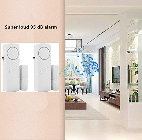12 Pack Door Window Alarm - Wireless Magnetic Sensor Anti-Theft Burglar Alarm for Home Security | Easy DIY Installation for Apartments, Vacation Homes & Offices