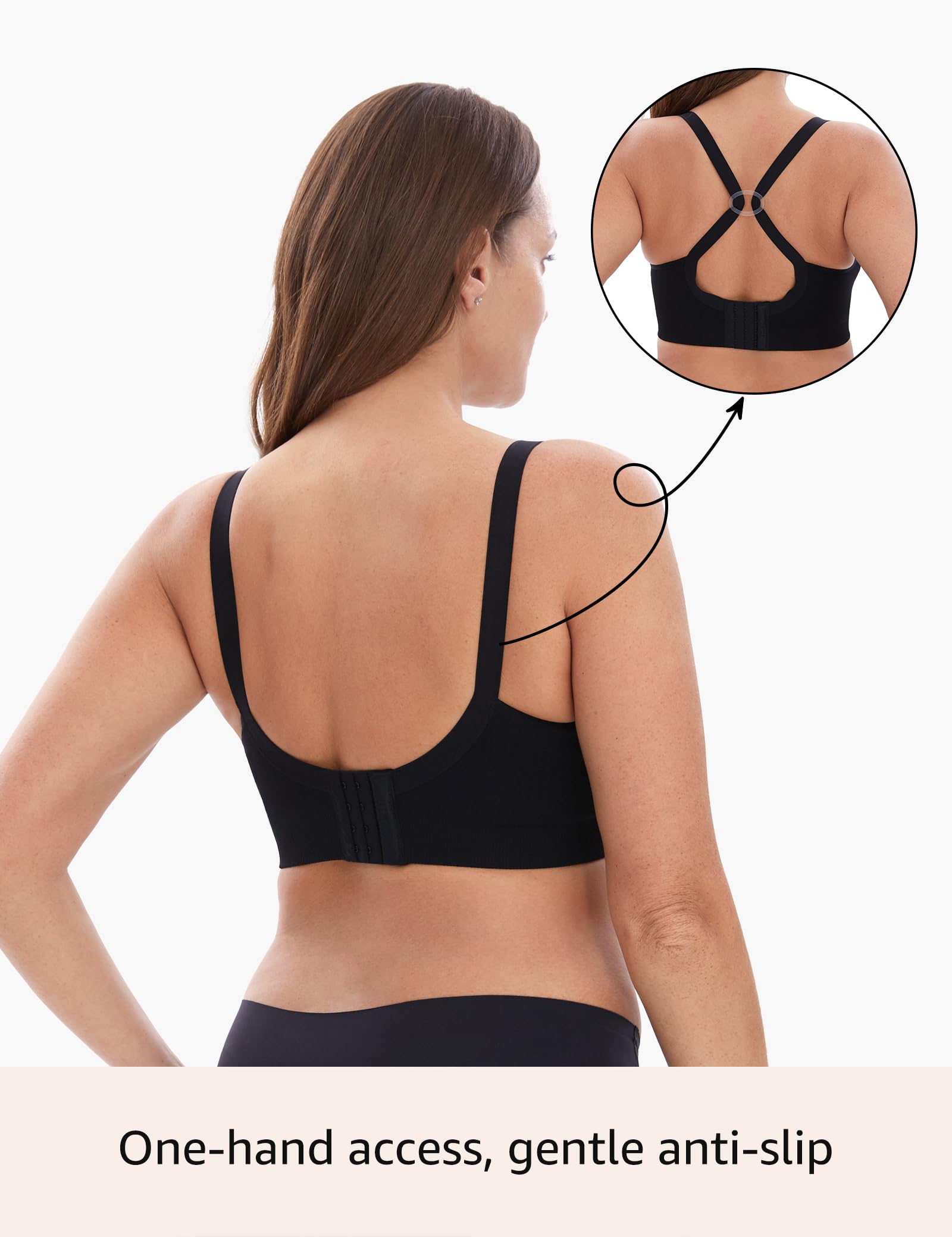 HOFISH Nursing Bras for Breastfeeding Moms - Wireless Seamless Maternity Bra for Pregnancy & Postpartum Support - Comfortable Bralette for Daily Wear, Nursing, and Sleeping