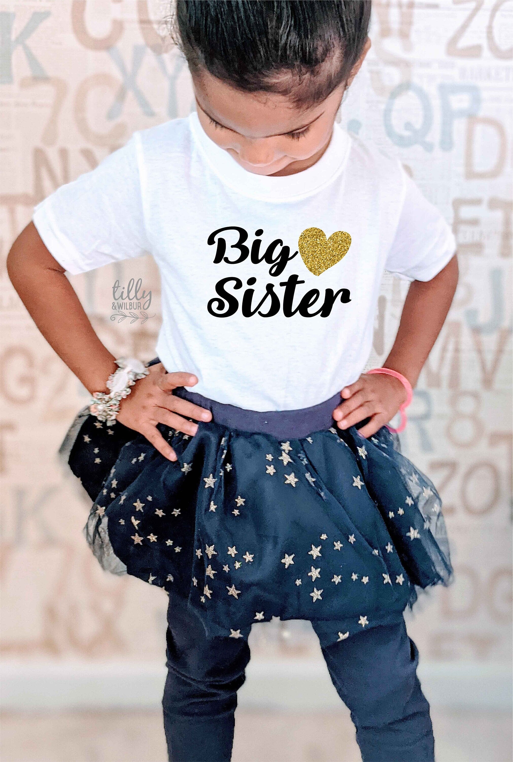 Big Sister T-Shirt - Comfortable & Stylish Sibling Gift for Women & Girls - Perfect for Family Reunions, Birthdays & Sister Bonding