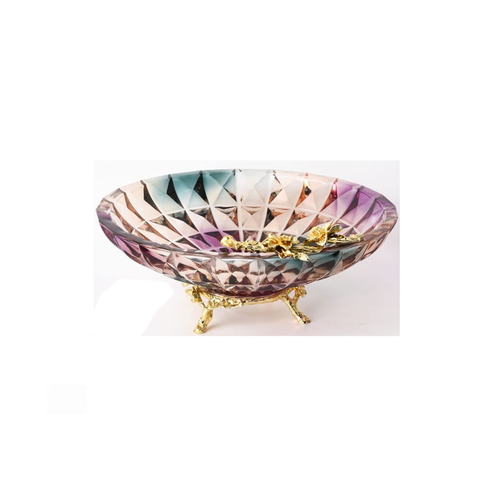 Crystal Glass Fruit Bowls - Elegant Serving Trays & Party Platters for Candy, Snacks, Desserts | Perfect for Weddings, Baby Showers & Holiday Centerpieces