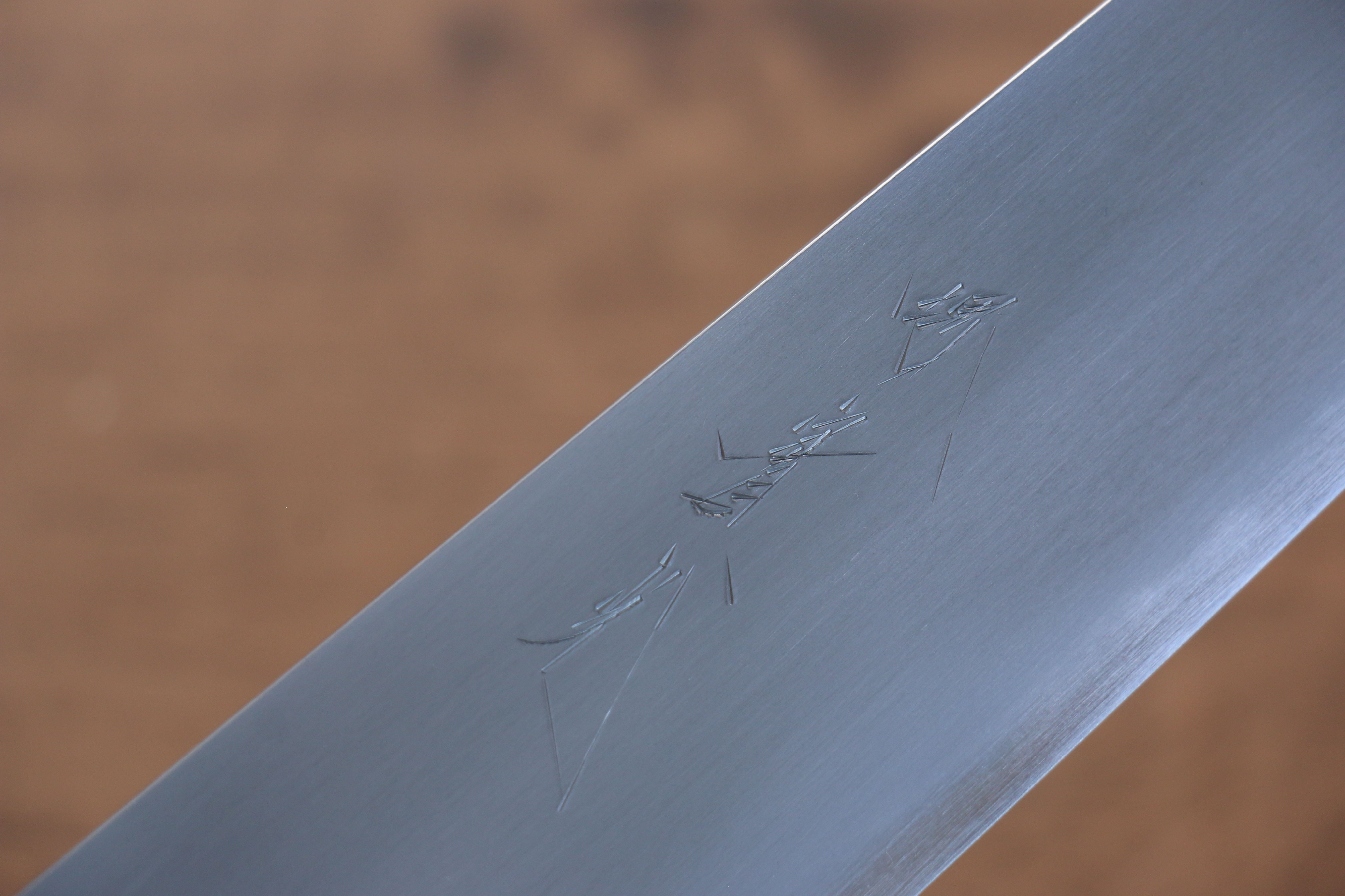 Premium Jikko White Steel No.2 Gyuto Chef Knife 210mm - Japanese High Carbon Steel Blade with Exquisite Shitan Handle - Perfect for Sushi, Meat Slicing & Professional Kitchen Use