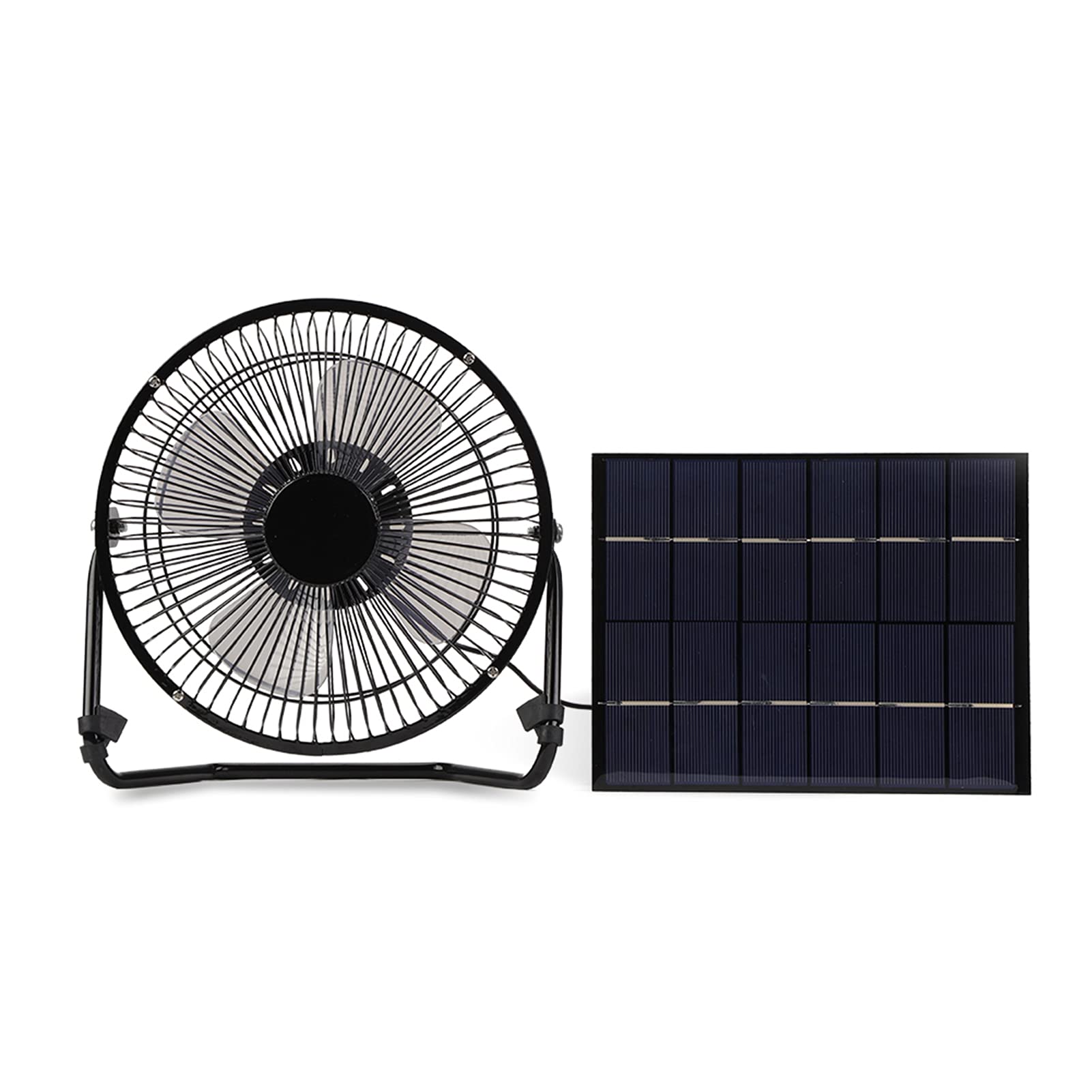3W Solar Powered Fan for Chicken Coop - USB Rechargeable Mini Portable Fan for Cooling & Ventilation - Perfect for Outdoor, Home, Travel, Camping & Tent Use