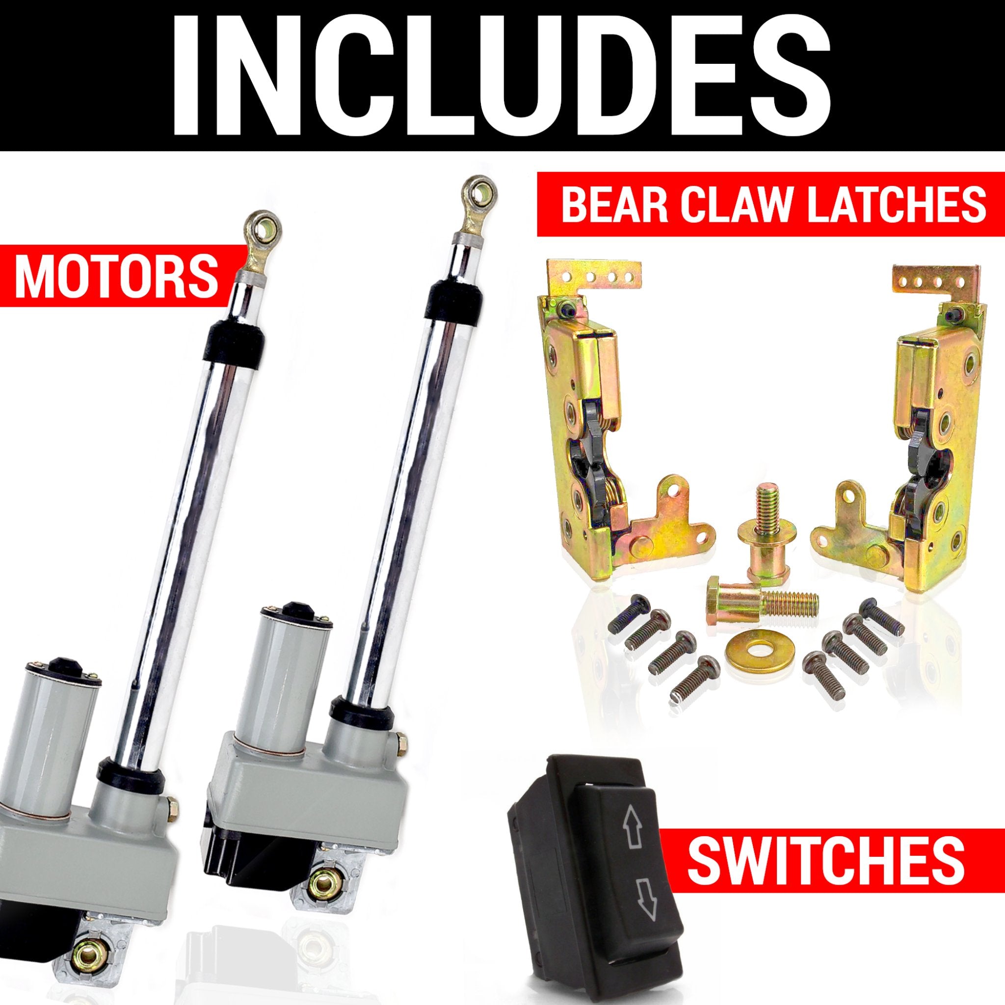 1903 Rambler Model F 2 Door Automated Power Suicide Hidden Hinge Kit with 12V Motor & Latches - Perfect for Classic Car Restoration & Custom Builds