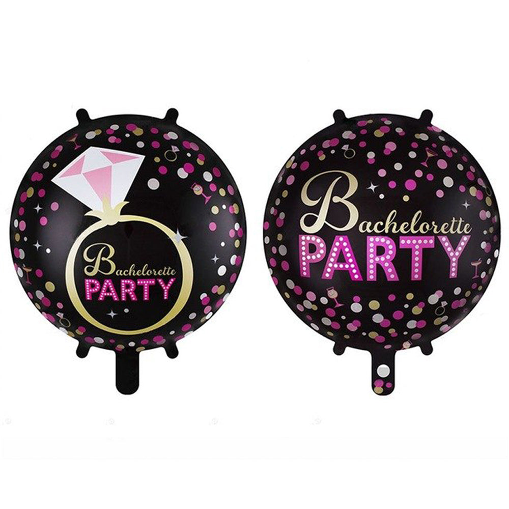 Bachelorette Party Balloons - Pink Gold Confetti Balloons for Bridal Shower Decorations - Perfect for Wedding, Bachelorette Party & Girls Night Out Decor
