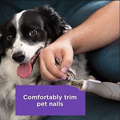 8V MAX Cordless Rotary Tool for Pet Nail Trimming - Safe & Quiet Dog Cat Nail Grinder with LED Light - Perfect for Home Grooming & Professional Use