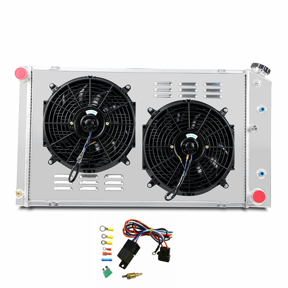 High-Performance 3-Row Full Aluminum Radiator with Dual 12