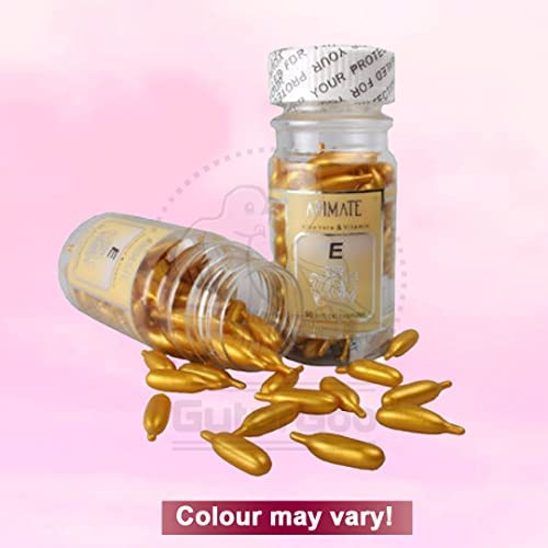 Doberyl Vitamin E Skin Oil Capsules - Anti-Wrinkle Serum for Face, Reduces Fine Lines & Brightens Skin | Hydrating Moisturizing Cream Essence | 180 Gel Capsules (Pack of 2) | Perfect for Night Routine & Dry Skin Care