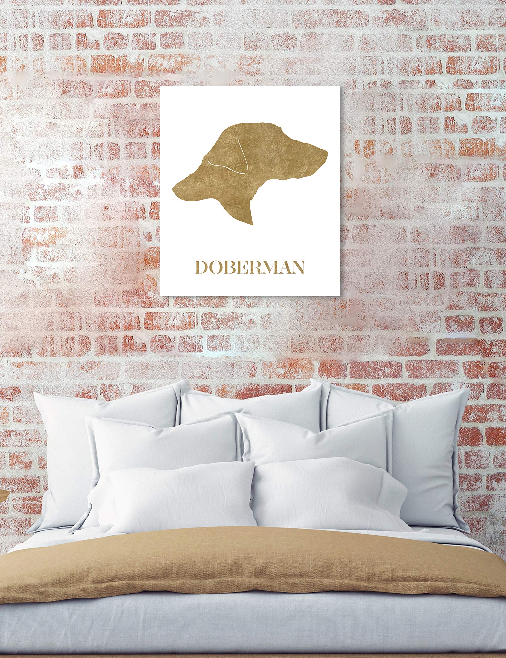 Doberman Wall Art Canvas Print - 36