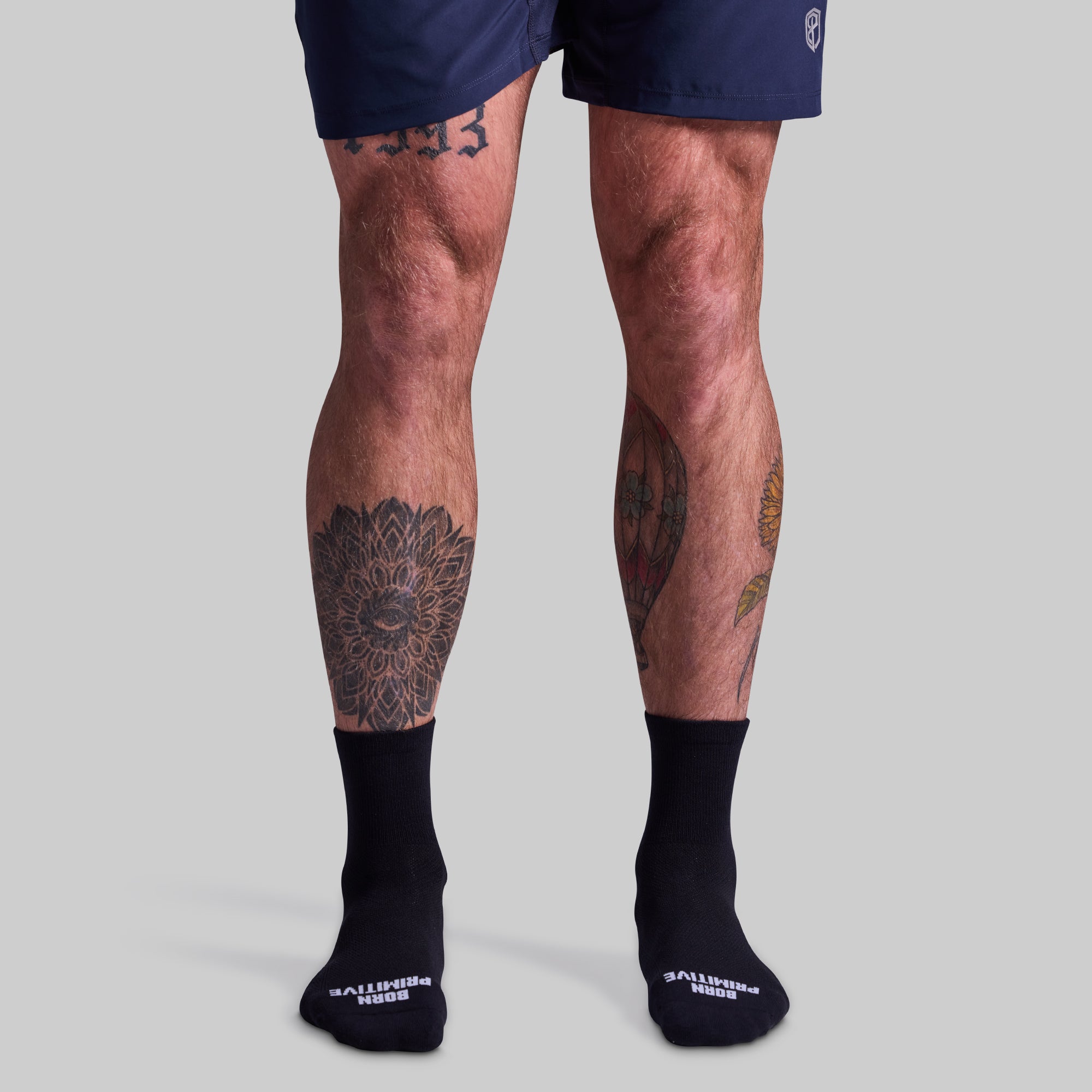Performance Half Crew Socks 3-Pack - Black Athletic Socks for Running, Gym & Everyday Wear - Moisture Wicking & Cushioned Support
