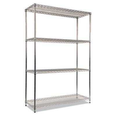 Alera® NSF Certified 4-Tier Industrial Wire Shelving Unit - 48