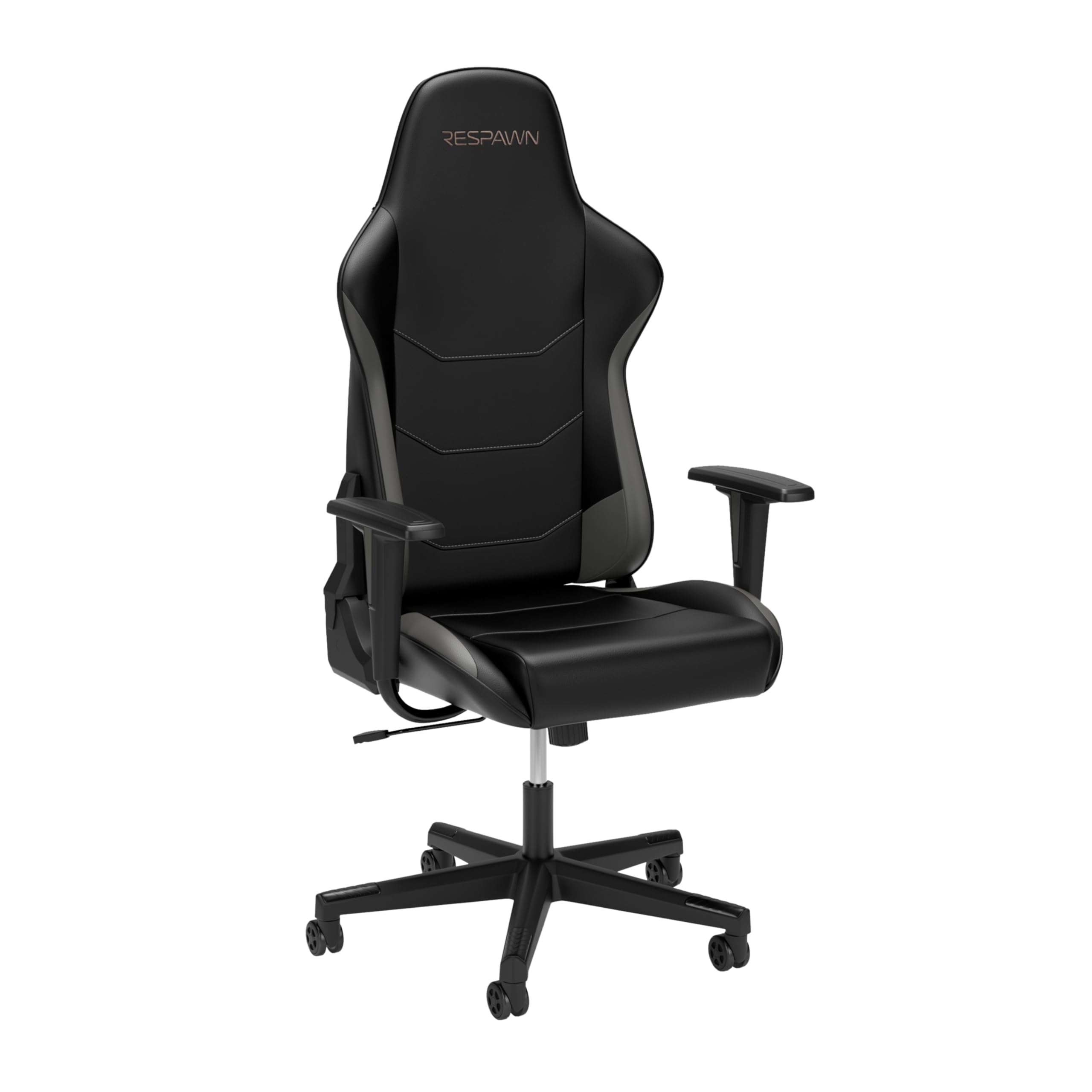 RESPAWN 110 Ergonomic Gaming Chair - Adjustable PC Computer Office Chair with Headrest & 135° Recline, Gray - Perfect for Esports, Streaming & Home Office Workspace