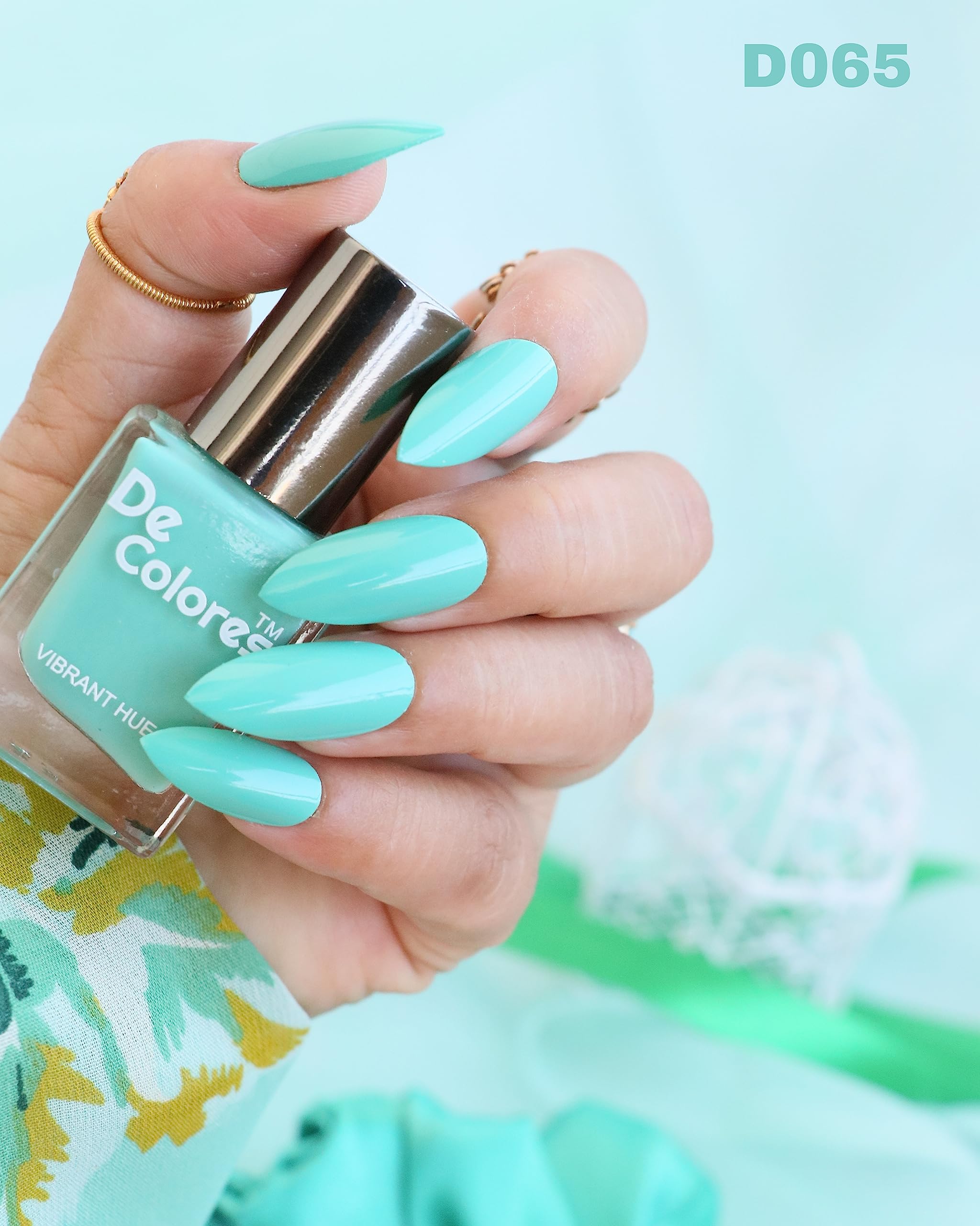 De Colores Glossy Nail Polish - Pastel Collection (6 Pack, 9.9ml Each) | Long-Lasting, Non-Toxic Nail Polish for Women | Perfect for Spring, Summer, Wedding & Everyday Wear