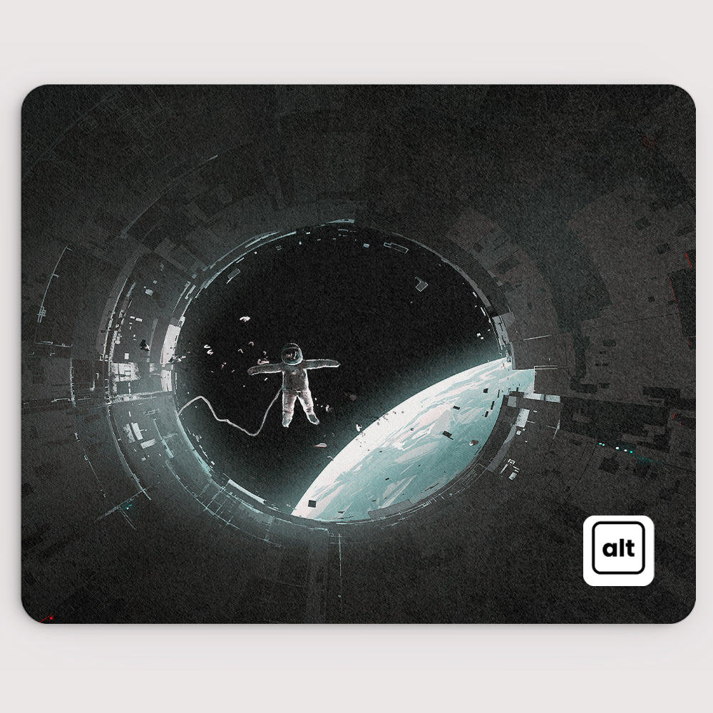Premium Gaming Mouse Pad with Non-Slip Rubber Base - Large Moon Surface Design for PC & Laptop - Perfect for Office Work, Gaming & Graphic Design
