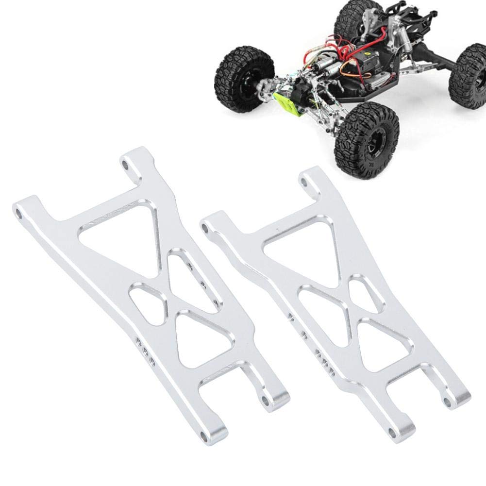 Shanbor High Precision RC Lower Arm Kit - Front & Rear Trailing Arms for 1/10 Scale RC Model Cars (Silver 2555R) | Perfect for Off-Road Racing & Crawler Upgrades