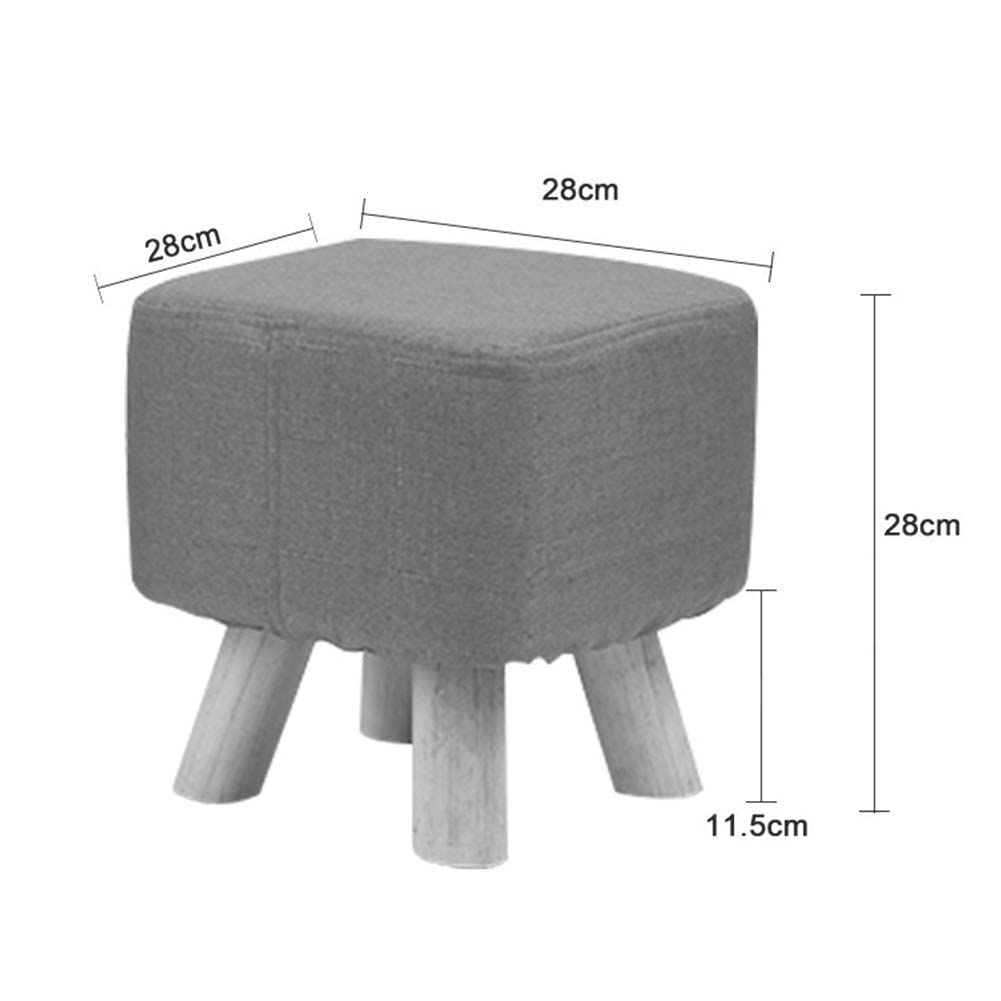 Modern Simplicity Purple Linen Upholstered Wooden Bench - Breathable Detachable Footstool Sofa Stool for Bedroom & Living Room | Multi-Purpose Seating for Home Decor, Reading Nook, and Entryway