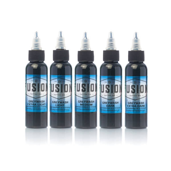 Fusion Greywash Set of 5 Bottles - Premium Nail Polish Kit for Professional & Home Manicures - Perfect for Salons, DIY Nail Art, and Gift Giving