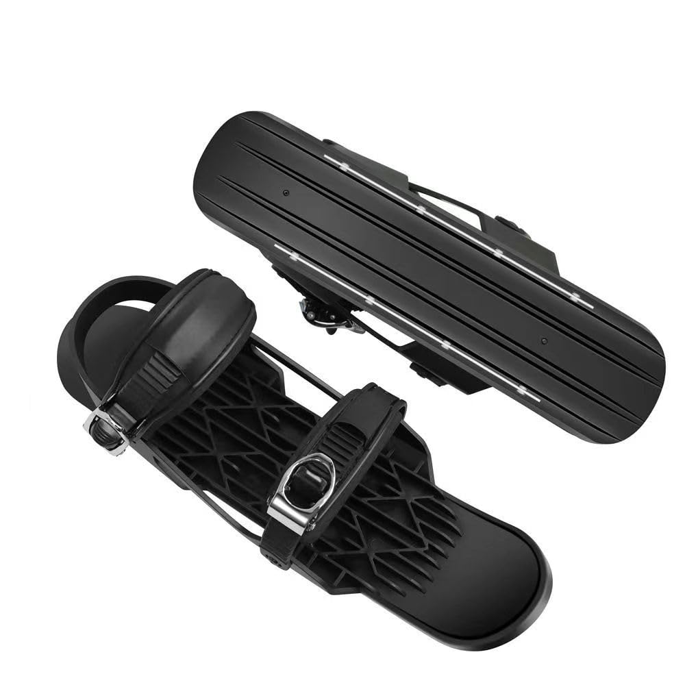 UNISTRENGH Mini Ski Skates - Portable Ice Skates for Adults & Kids, Adjustable Snow Skating Shoes for Winter Sports, Free Size Snowblades for Skiing, Snowboarding & Outdoor Adventures