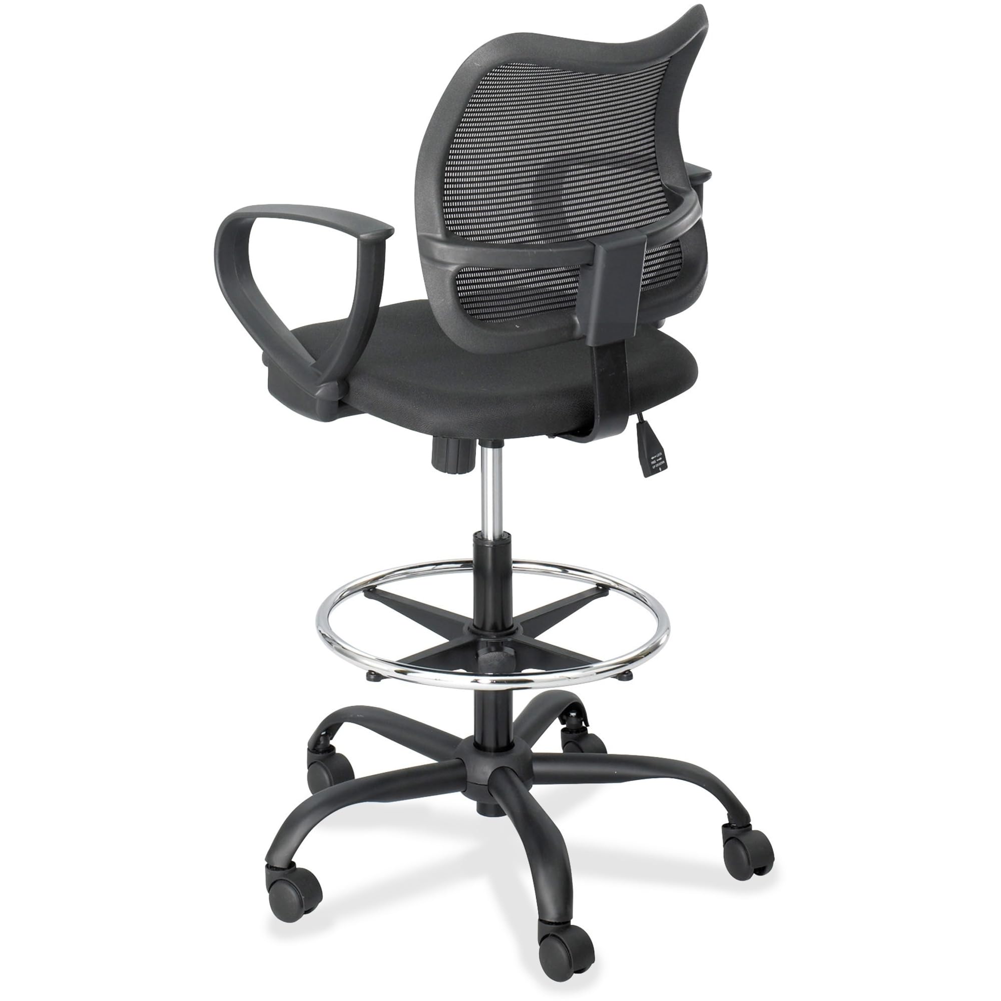 Safco Vue Ergonomic Mesh Back Computer Chair - Heavy Duty Stool with 360° Swivel & 5-Star Base - 250 lbs Weight Capacity (Black) - Perfect for Office, Home Workspace & Gaming Setup