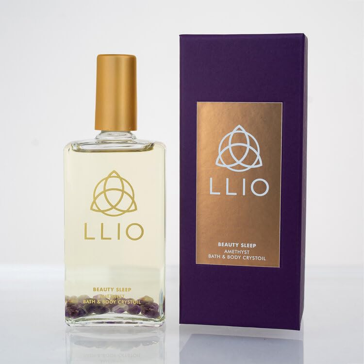 Beauty Sleep Amethyst Bath & Body Crystal Oil - Natural Relaxing Aromatherapy for Stress Relief & Skin Hydration | Perfect for Spa Nights, Self-Care Rituals & Gift Sets
