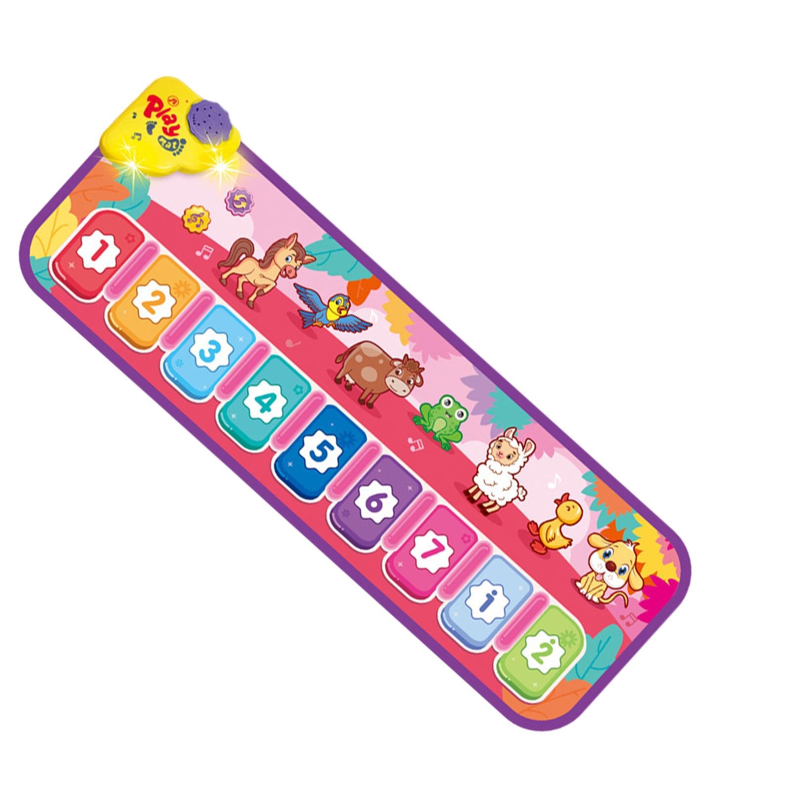Interactive Musical Dance Mat for Kids - Touch Play Piano Mat with Integrated Songs, Educational Animal Sounds, Fun Learning Toy for Home Play & Party Entertainment