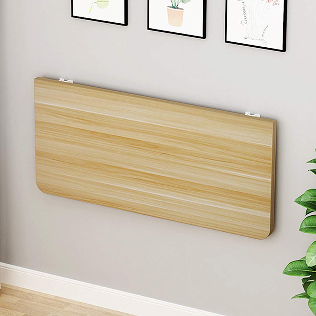 HORV Floating Drop-Leaf Folding Desk - Space Saving Wall Mounted Hanging Table for Small Kitchen, Study, Bedroom, Bathroom, Office & Balcony | Perfect for Tiny Homes, Studio Apartments & Compact Living Spaces