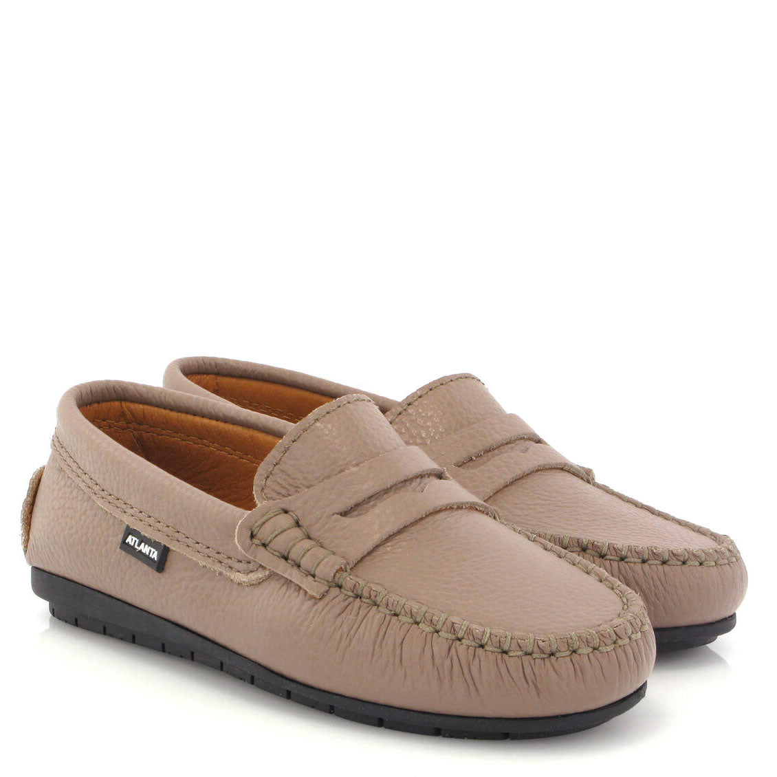 Men's Atlanta Mocassin Earth Grainy Penny Loafers - Comfortable Casual Slip-On Shoes for Business, Office & Everyday Wear