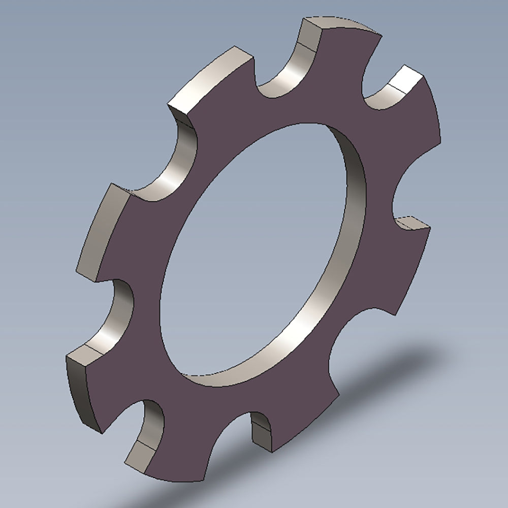 MM493C 27 Tooth Lock Washer D6 - High Strength Anti-Loose Fastener for Automotive, Machinery & Industrial Equipment