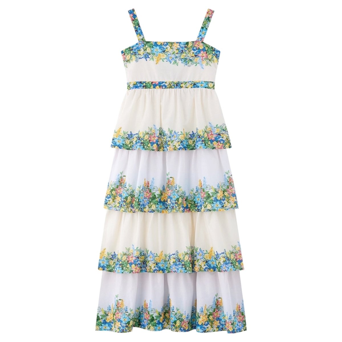 Serenity Embroidered Floral Maxi Dress - Elegant Boho Summer Dress for Women, Perfect for Beach Vacations, Weddings & Date Nights