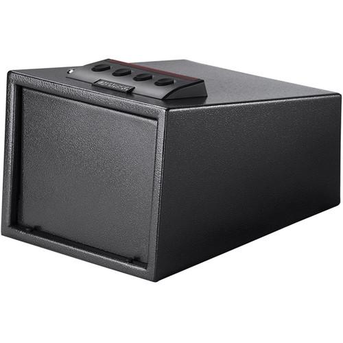 Barska AX12432 Quick Access Biometric Pistol Safe - Secure Handgun Storage for Home, Office & Travel | Fast Keypad & Fingerprint Entry for Emergency Use